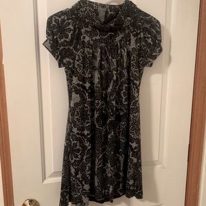 Beautiful gray and black dress